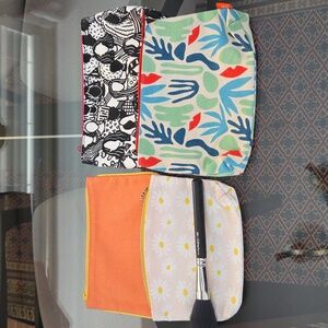 💥5 For $10 Small Canvas Top-zip Makeup Bag